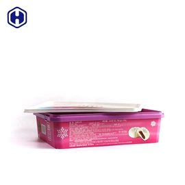 0.45KGS de Vierkante IML Doos van de voedselrang/de Plastic Kras Bestand van de Cakecontainer
