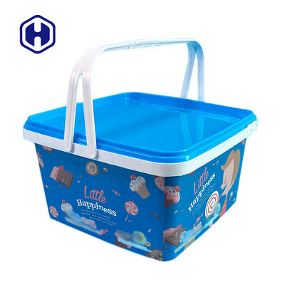 Het Koekjesiml Container van het douane Vierkante 195mm 113OZ Koekje