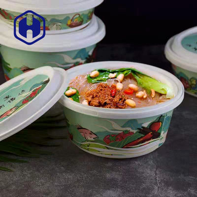 Thermoformed Snelle Voedsel van IML haalt Bewijs van het Verpakkings het Plastic Tray With Lid 1300ml Lek weg