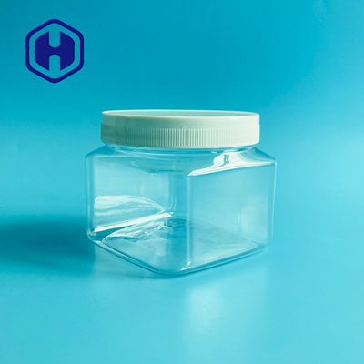 schrobt de Vierkante Kosmetische Plastic Kruik van 500g 17.63oz voor Lichaam het Poeder van de Roombaby