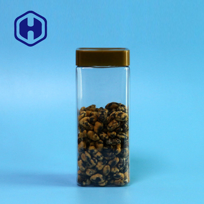 Ontruim de Lege Rijst die van de Kruikkoekjes van het Lekbewijs Plastic 555ml-Kruik van het Voedsel de Vierkante HUISDIER verpakken