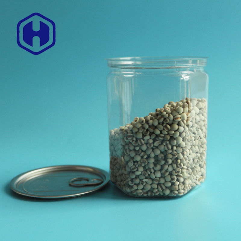 Het hexagonale Vrije Gemakkelijke Open het HUISDIEREN Lege Plastiek van 520ml Bpa kan voor Voedsel Verpakking ophopen