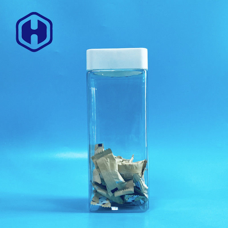 1140ml de vierkante Plastic Rang van het de Barsvoedsel van Kruiken Schroefdopsnoepjes met het Bewijs van het Voeringslek