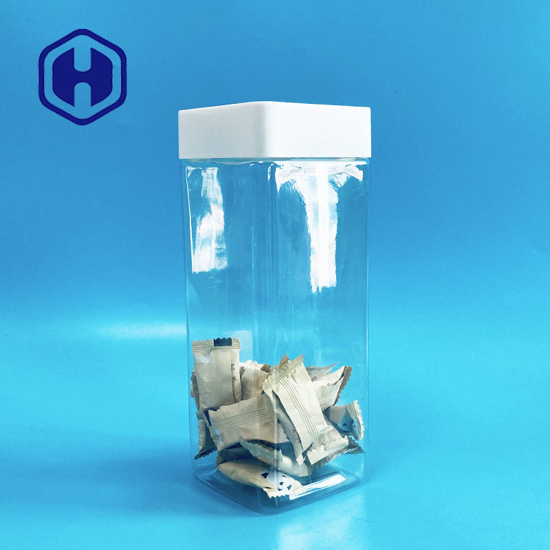 1140ml de vierkante Plastic Rang van het de Barsvoedsel van Kruiken Schroefdopsnoepjes met het Bewijs van het Voeringslek