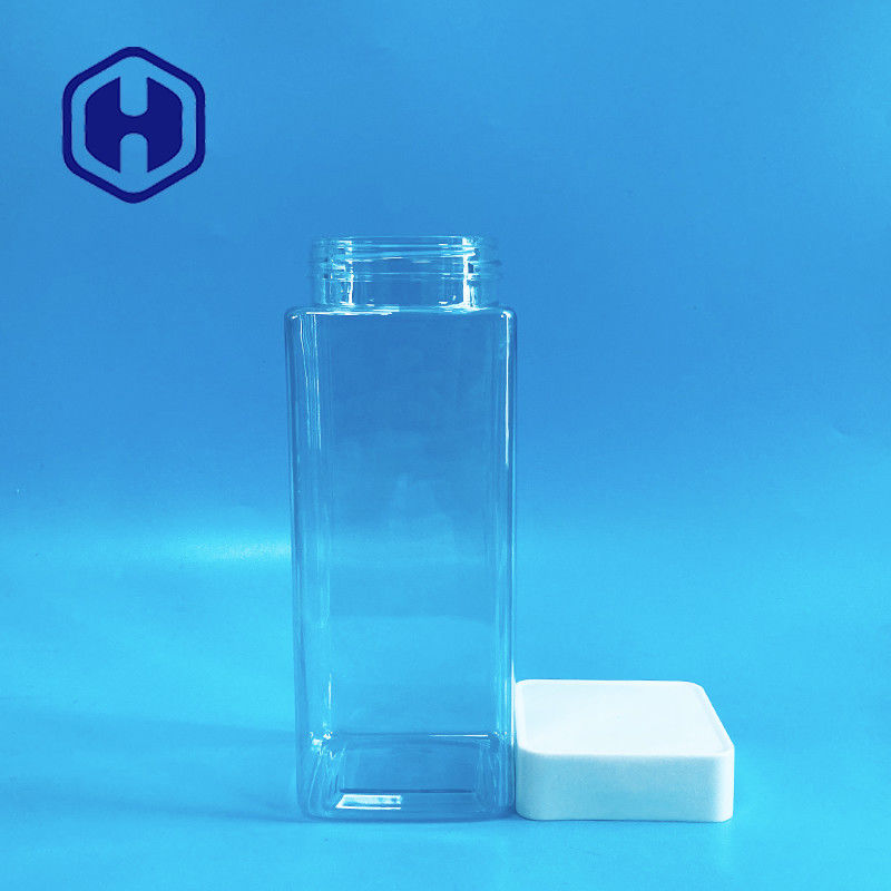 1140ml de vierkante Plastic Rang van het de Barsvoedsel van Kruiken Schroefdopsnoepjes met het Bewijs van het Voeringslek