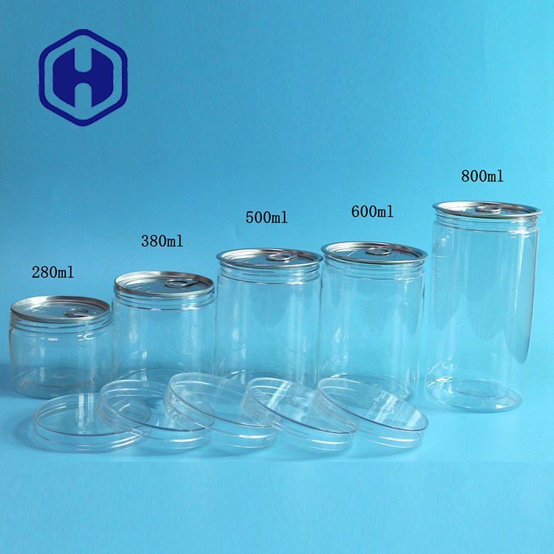 Het gemakkelijke Open Lege Plastic Voedsel voor huisdieren kan Droge de Vruchten van 360ml Groenten om Luchtdicht Schroefdeksel