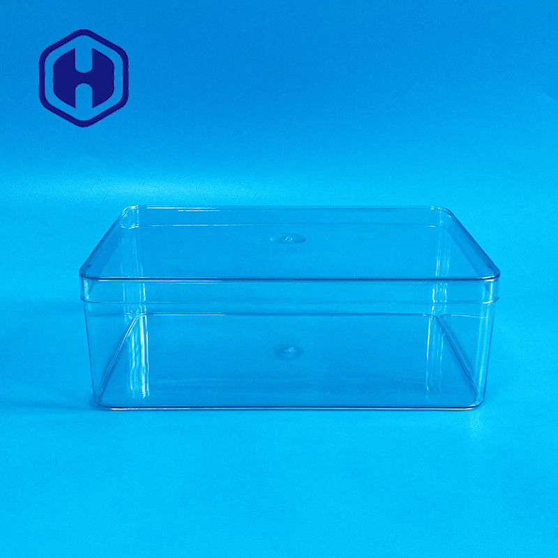 1180 ml wegwerp PET verpakkingsdoos Grote grootte rechthoekige plastic voedsel chocolade verpakkingsdozen