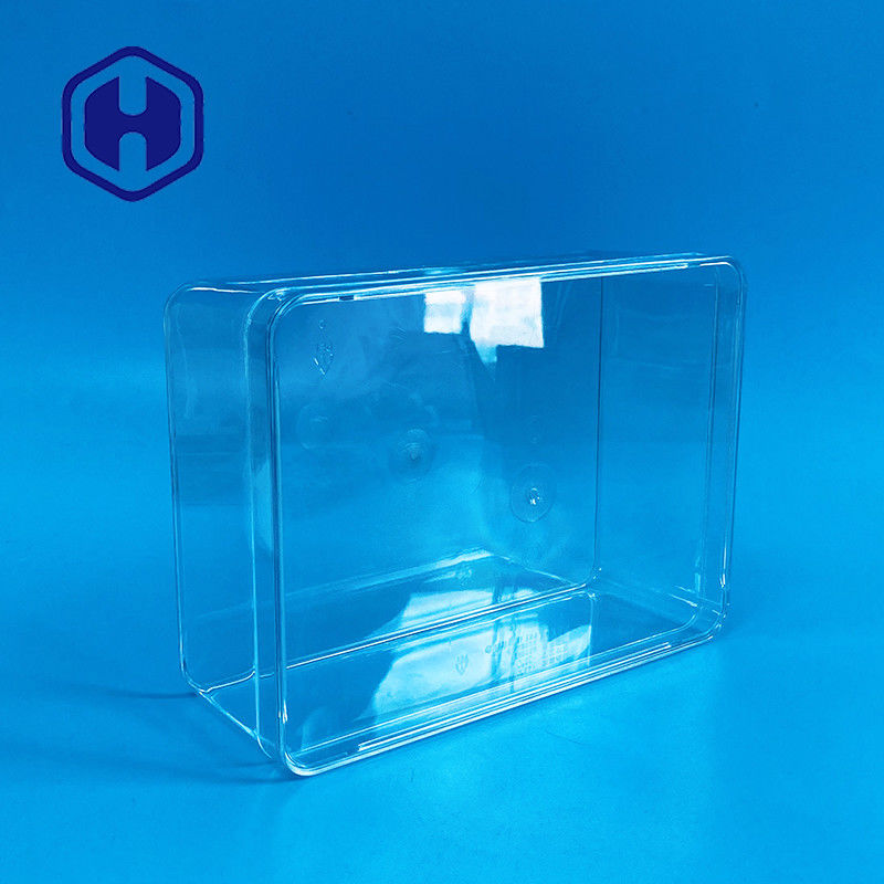 1180 ml wegwerp PET verpakkingsdoos Grote grootte rechthoekige plastic voedsel chocolade verpakkingsdozen