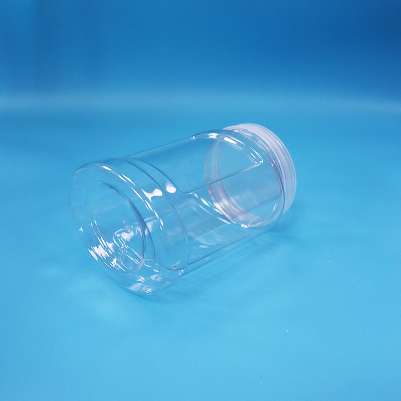 Voedselkwaliteit Tamperproof Cap helder PET Plastic Jar voor voedsel Noten Candy Noodles