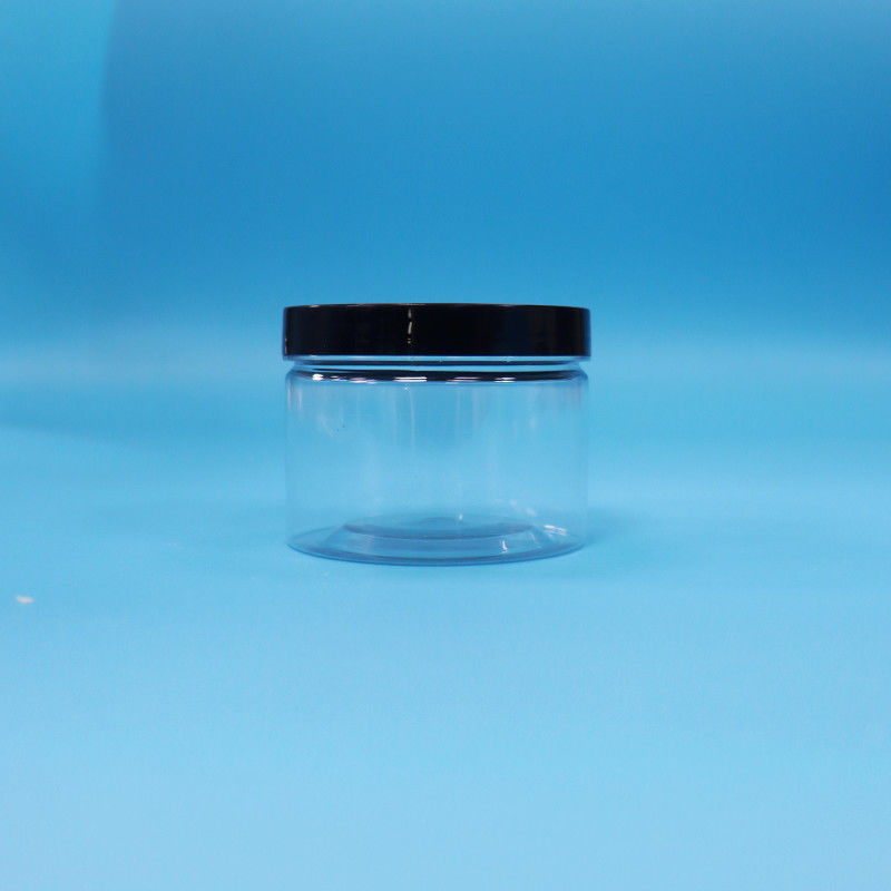 Duidelijke ronde mondvorm PET plastic pot voor zwarte thee zaad speelgoed cadeau snoep Cooike