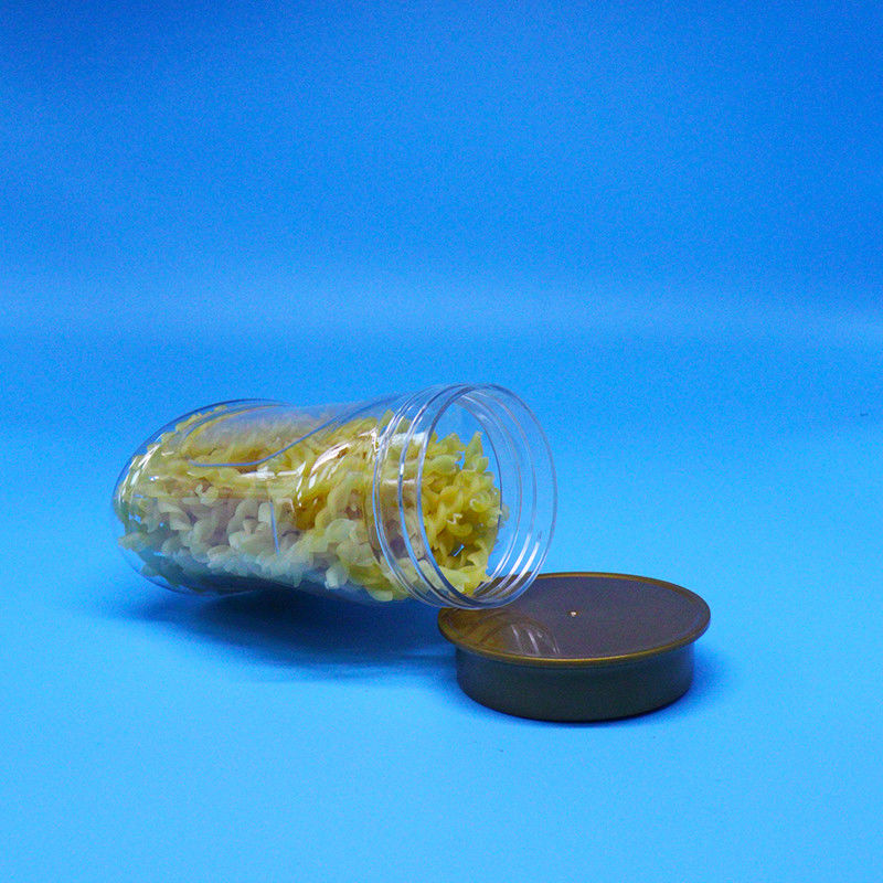 Lege Luchtdichte Transparante PET Kunststof Pot voor Voedselkwaliteit met Schroefdeksel voor Voedsel Snoep Koekjes Noten