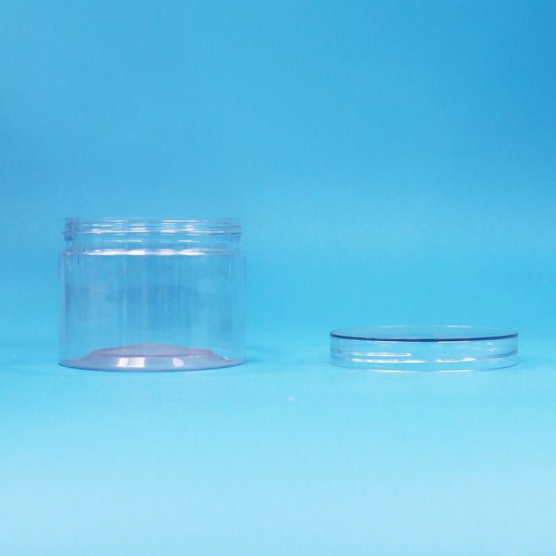 Voedingsmiddelen doorzichtige PET-plastic droog voedsel snoep noten cadeaubon schroef platte deksels