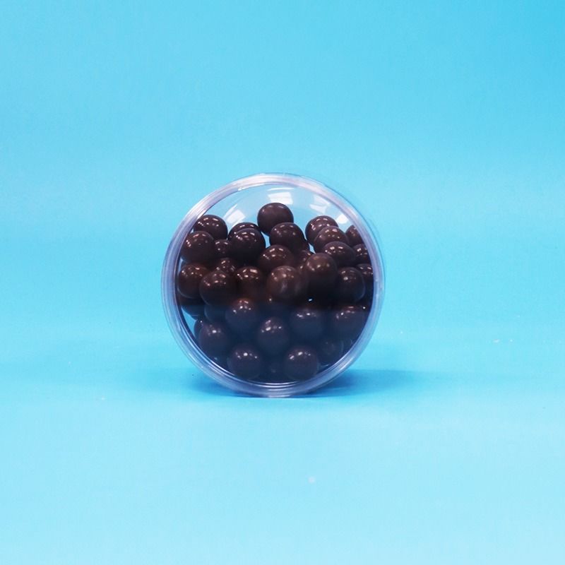 Transparante PET Plastic Droog Voedsel Snoep Koekjes Noten Cadeau Potten Schroef Platte Deksel Voedselveilig