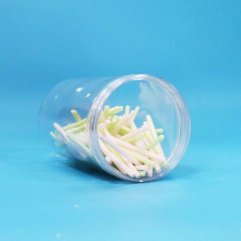 BPA-vrij Doorzichtige schroefkap Doorzichtige ronde vorm PET Plastic Candy Cookies Nuts Jar