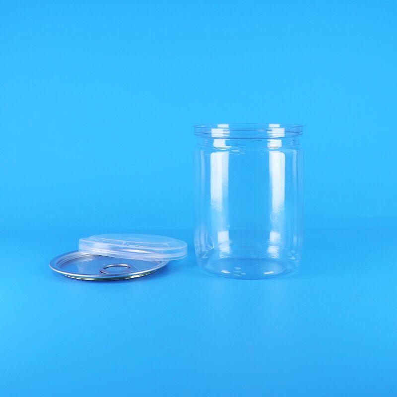 Biologische wilde jungle pinda's gedroogd voedsel gemakkelijk te openen uiteinden plastic buis heldere PET popcorn blikken