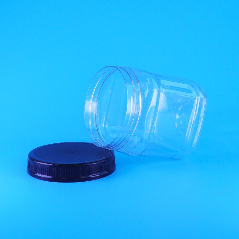 Airless Square Clear Screw Lid Plastic Skittles Chocolate Chip Bean Pine Nut opslagpotten