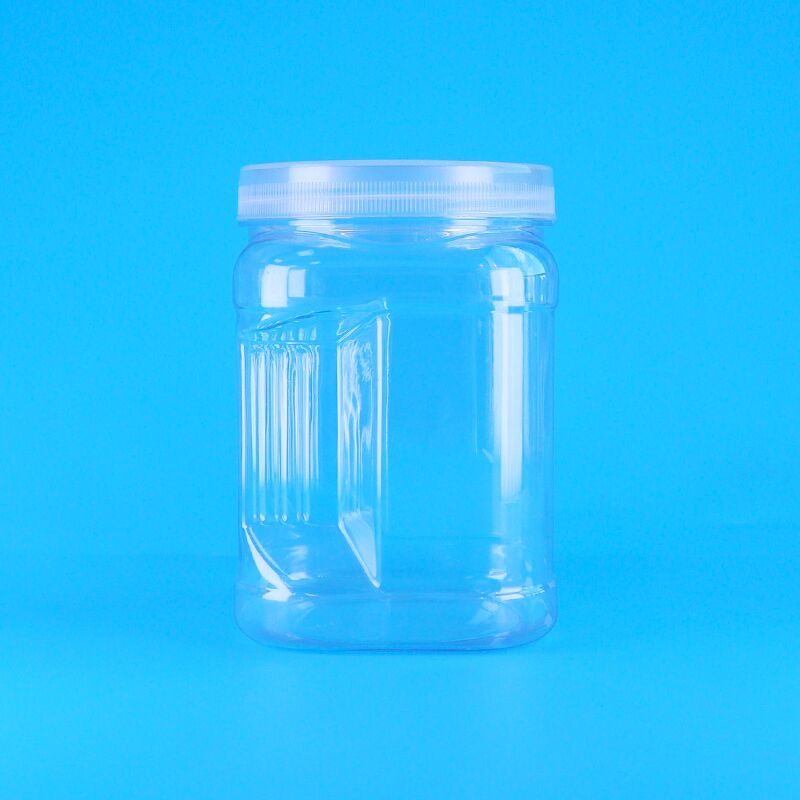 Vierkant helder huisdier Plastic opslag Grijp Beer Koekje Melk Datum Cranberry Koekjes potten