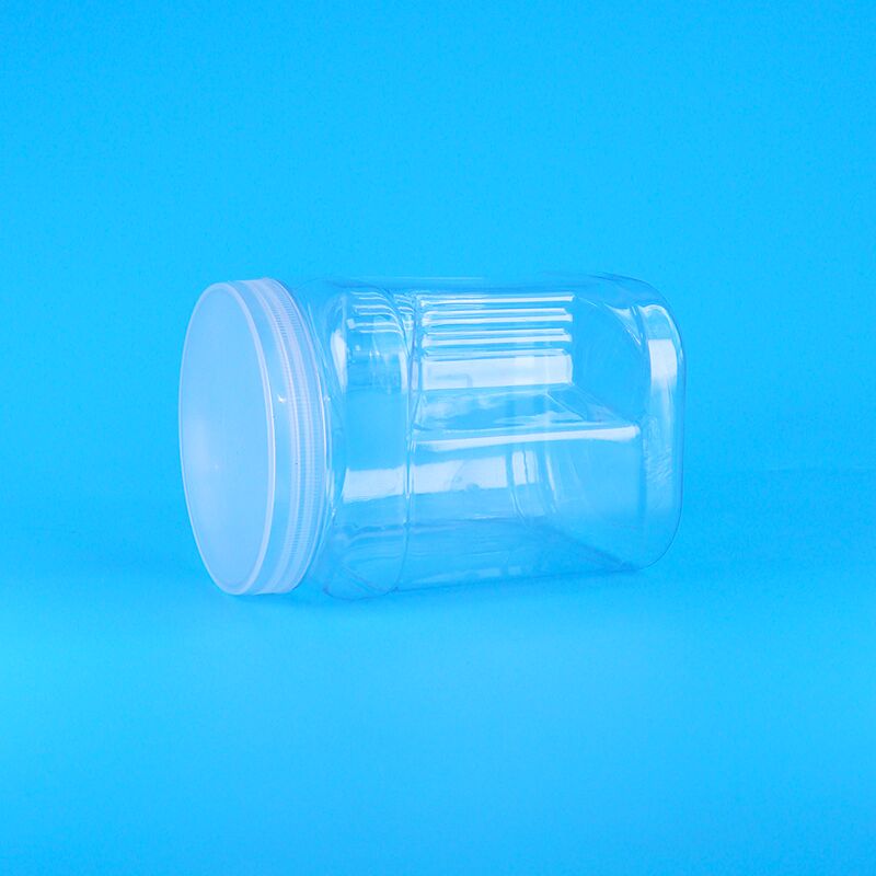 Vierkant helder huisdier Plastic opslag Grijp Beer Koekje Melk Datum Cranberry Koekjes potten