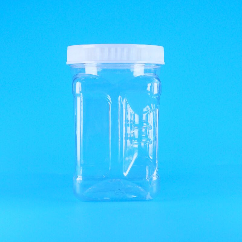 Emon Slice Cranberry Koekjes Gedroogde Inktvis PET Transparante Plastic Schroefdeksels Grip Potten Voedselkwaliteit