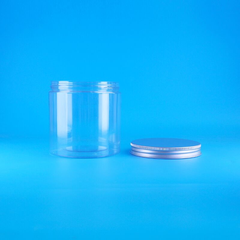 Cilinder Gemakkelijk Open Deksel Voedsel Koffie Snoep Koekjes Rozen Thee Plastic Transparant PET Pot