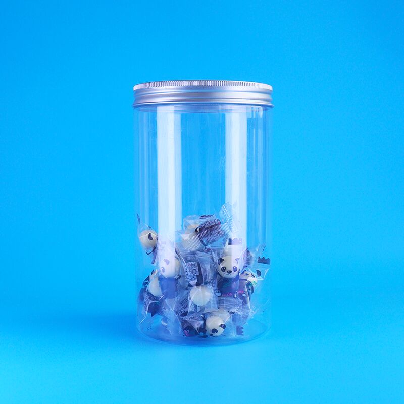 Duidelijke lekvrije Millet Cranberry Koekjes Gepelde Meloenzaad Ronde PET Potten Schroefdoppen