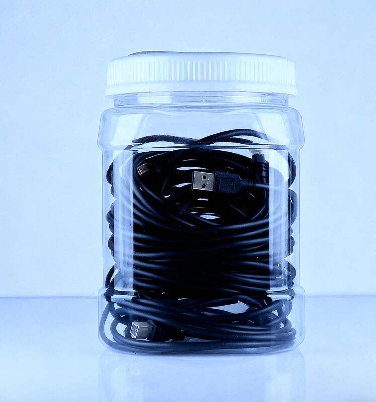 Goed afdichtende plastic PET vierkante vorm transparante pot Chinese yam cake vulling koekje schroefdeksel