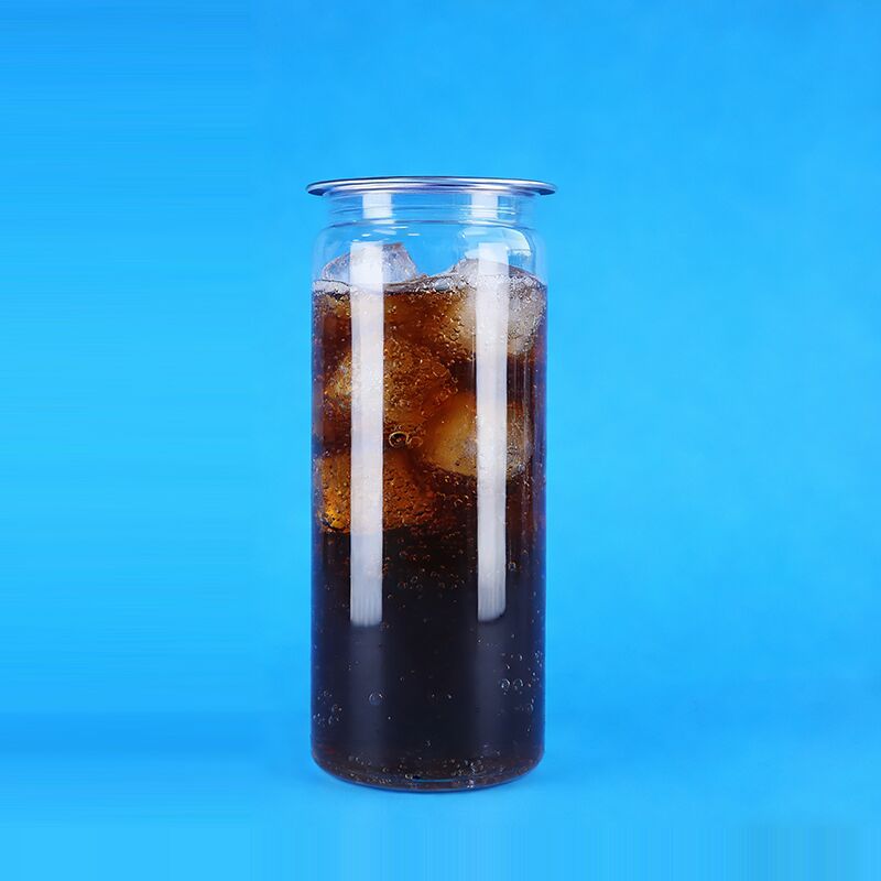 Hoogwaardige goed afdichting Makkelijk open deksel Helder PET Plastic Drinks Soda Can