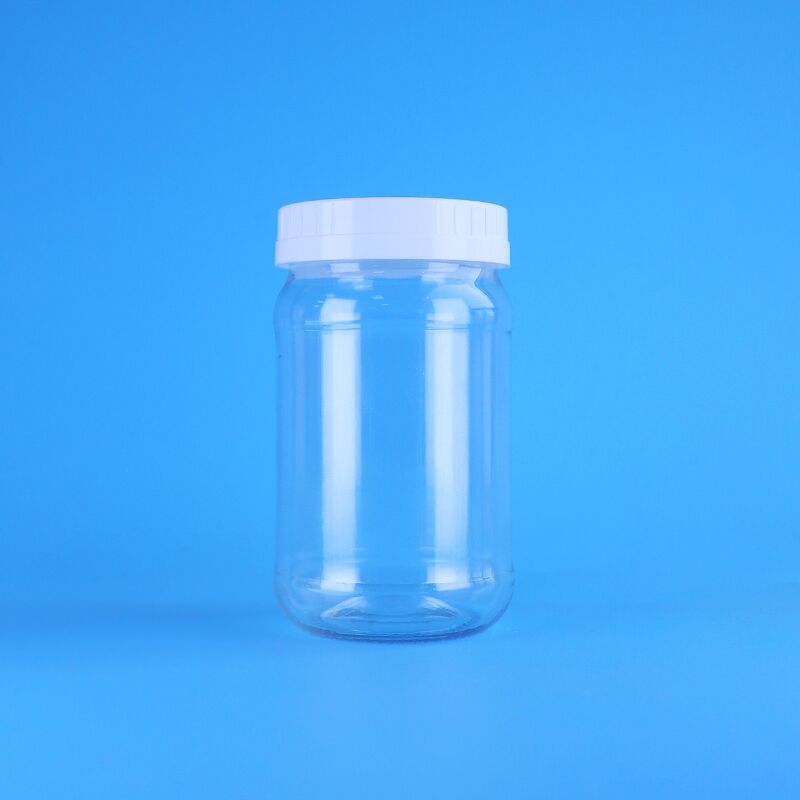 220 ml heldere voedselkwaliteit plastic pot met witte schroefdop voor verpakkingen van salades en jam