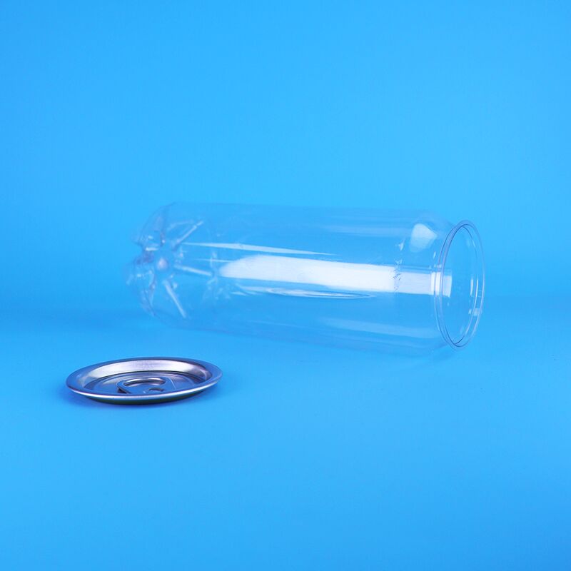PET-plastic blik met gemakkelijk open deksel 500 ml capaciteit lekbestendig voor koolzuurhoudende dranken en alcoholische dranken