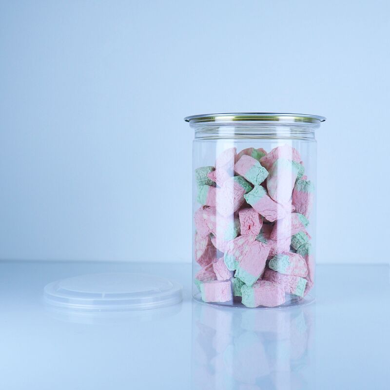 Transparante voedselbewaarblikken van PET voor cake, gedroogd voedsel, fruit, taarten, voedselveilig, gemakkelijk te openen deksel