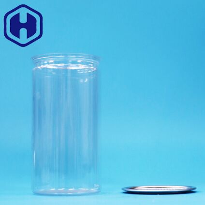 PET Transparante Plastic Gemakkelijk Te Openen Verzegelde Verpakking Pot Voor Voedsel Snoep Drank Drank