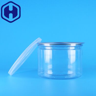 Plastic PET Ronde Gemakkelijk Te Openen Deksel Voor Voedsel Snoep Koekjes Snack Thee Blik Verpakking