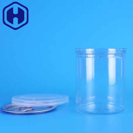 Dichtingsoplossing Op Maat Eenvoudig Te Openen Deksel Kleine Transparante PET Plastic Pot Voor Noten Babyvoeding