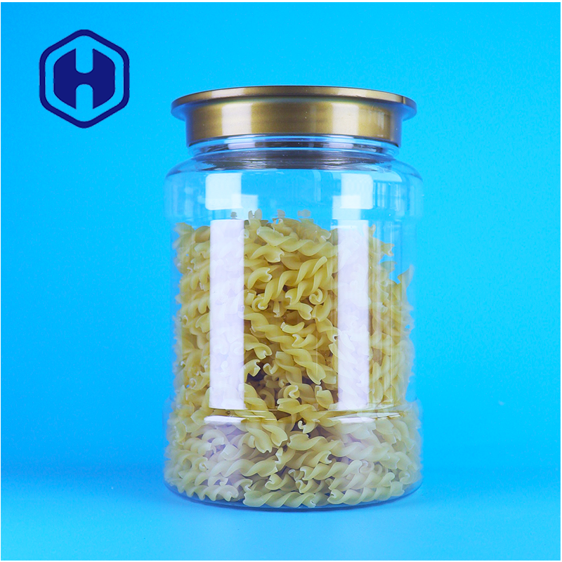 Best Food Grade Schroefdeksel Helder Plastic Dessert Droog voedsel Op maat gemaakte opslagcontainer