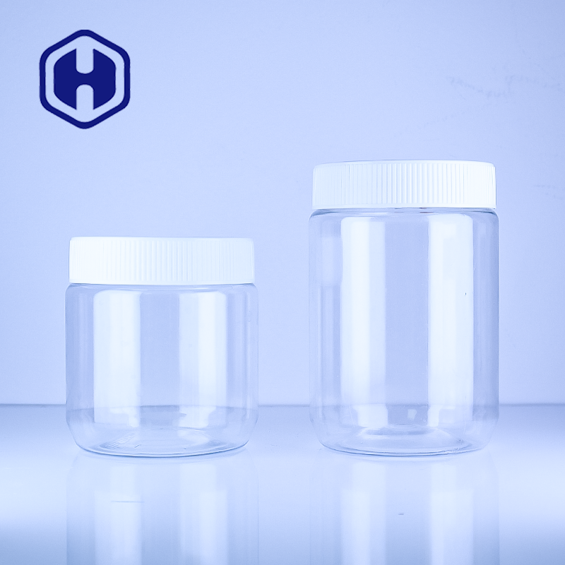 FSSC22000 Certified Wholesale Clear PET Peanut Butter Jars – Food Grade Plastic Packaging for Bulk Orders OEM Customization