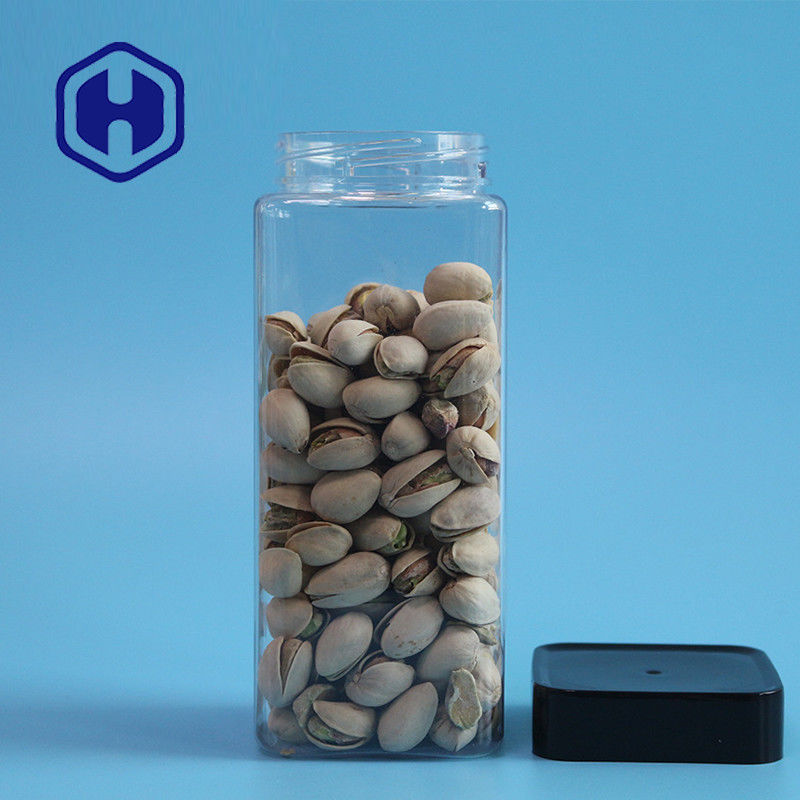 Ontruim de Lege Rijst die van de Kruikkoekjes van het Lekbewijs Plastic 555ml-Kruik van het Voedsel de Vierkante HUISDIER verpakken