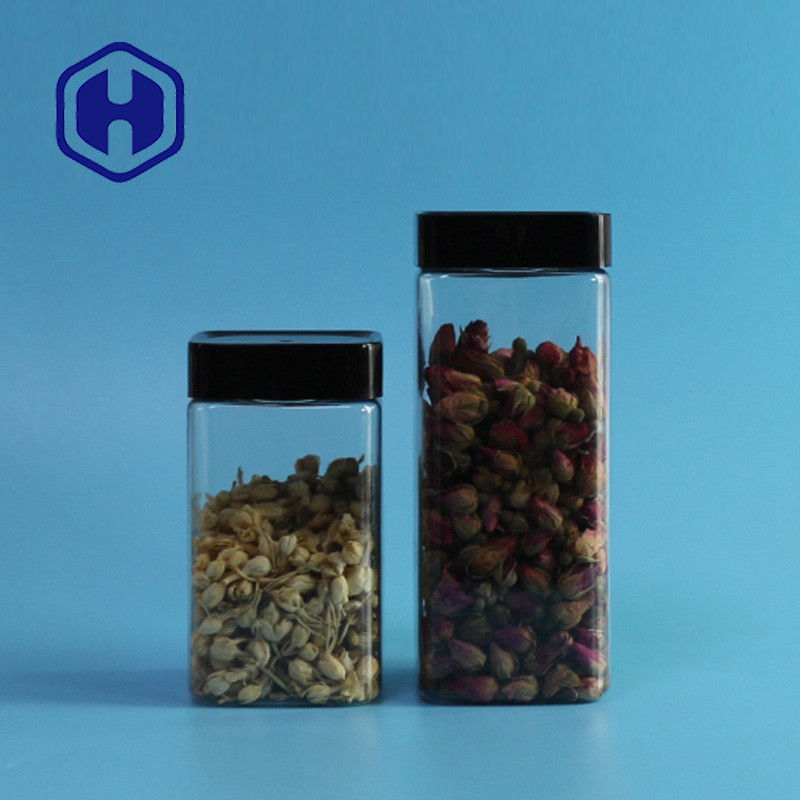 Ontruim de Lege Rijst die van de Kruikkoekjes van het Lekbewijs Plastic 555ml-Kruik van het Voedsel de Vierkante HUISDIER verpakken