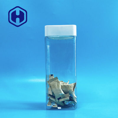 1140ml de vierkante Plastic Rang van het de Barsvoedsel van Kruiken Schroefdopsnoepjes met het Bewijs van het Voeringslek