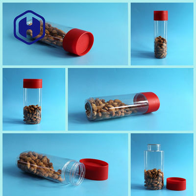 1236ml het HUISDIER kan de Ovale Lange Grote Inblikkende Transparante Stapelbare Plastic Kruiken van de Notendouane