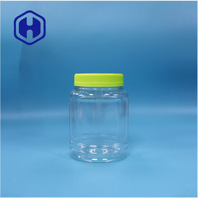 Duidelijke ovale kunststof cadeau snoep noten nougat lollypop fruit gelei pot schroefdeksel