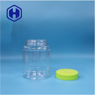 Doorzichtige ovaalvormige PET-koekjes snoep noten koekjes lollypop fruitgele jar