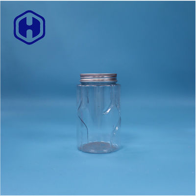 Ronde, heldere PET-nootjes, muntsnoepjes, snoepjes, suiker, babyvoedsel, pot, aluminium deksel