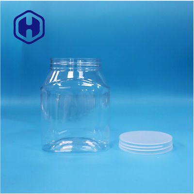 Ovale unieke vorm Plastic huisdier noten Fruit Peper snoep potten Flat schroef deksel