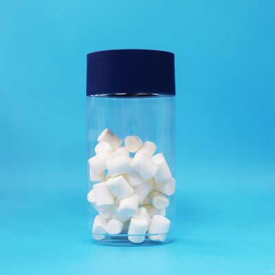 Voedselveilige ovale, doorzichtige plastic PET koekjes-, noten- en snoepjespot met verzegelde deksel