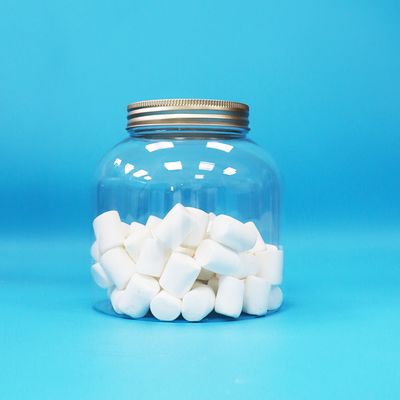 Aluminium Schroefdeksels Transparante Plastic PET Ronde Snoep Noten Dagelijkse Voedsel Potten Milieuvriendelijk