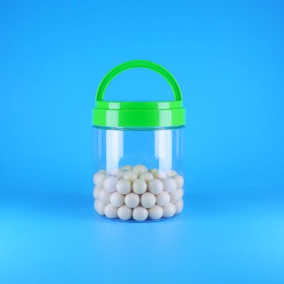 BPA-vrije schroefdeksel met handvat, afsluitbare, lege plastic PET-pot voor pindakaas