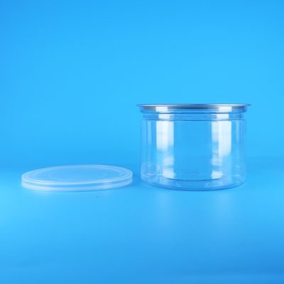 Plastic PET Ronde Gemakkelijk Te Openen Deksel Voor Voedsel Snoep Koekjes Snack Thee Blik Verpakking