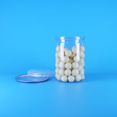 Ronde Transparante PET Plastic Snoep, Snack, Yoghurt, Koekjes Potten PE Deksel Voedselkwaliteit