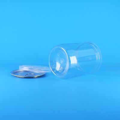 Biologische wilde jungle pinda's gedroogd voedsel gemakkelijk te openen uiteinden plastic buis heldere PET popcorn blikken