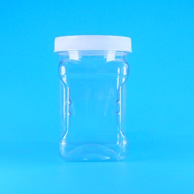 Emon Slice Cranberry Koekjes Gedroogde Inktvis PET Transparante Plastic Schroefdeksels Grip Potten Voedselkwaliteit